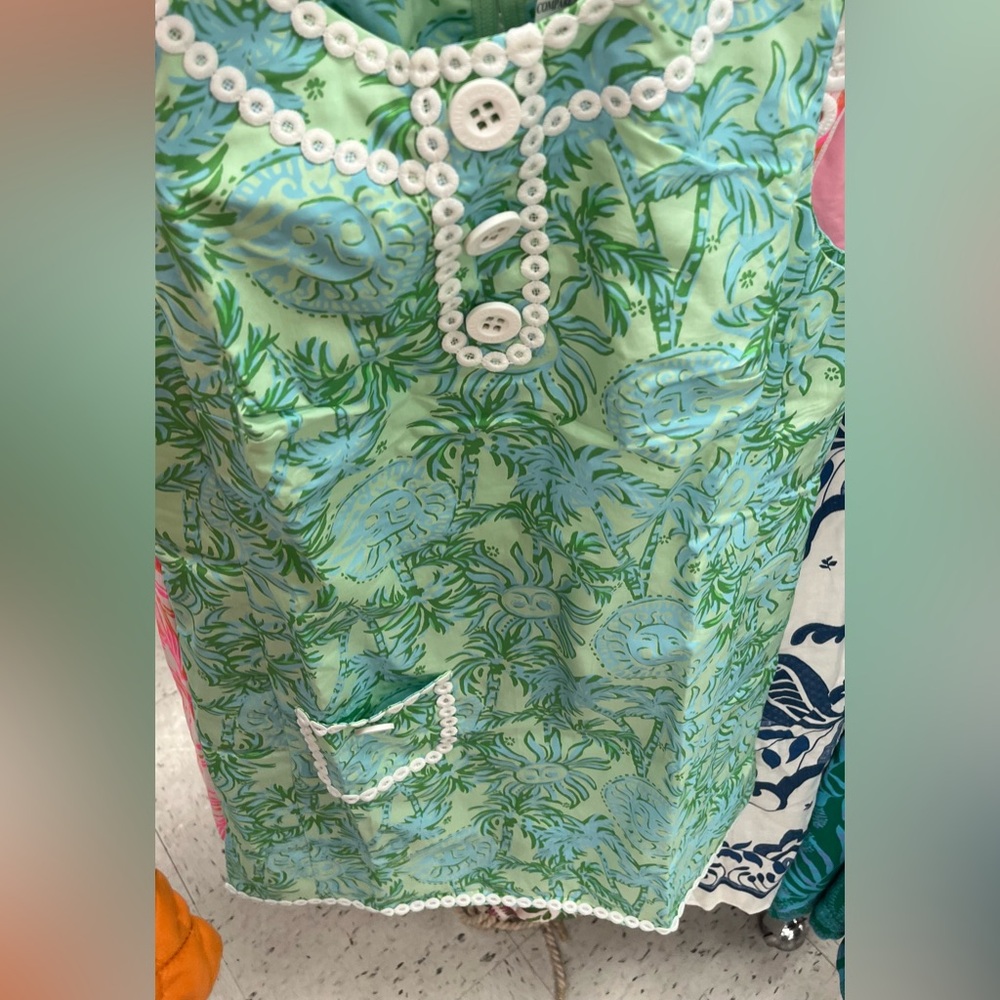 Lilly Pulitzer cool mint catchin rays romper - Picture 2 of 2